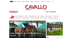 Desktop Screenshot of cavallomagazine.it