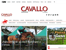 Tablet Screenshot of cavallomagazine.it